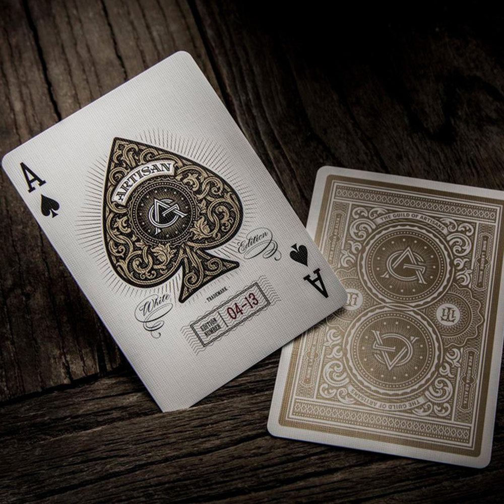 White Artisans playing cards deck - MR CUP