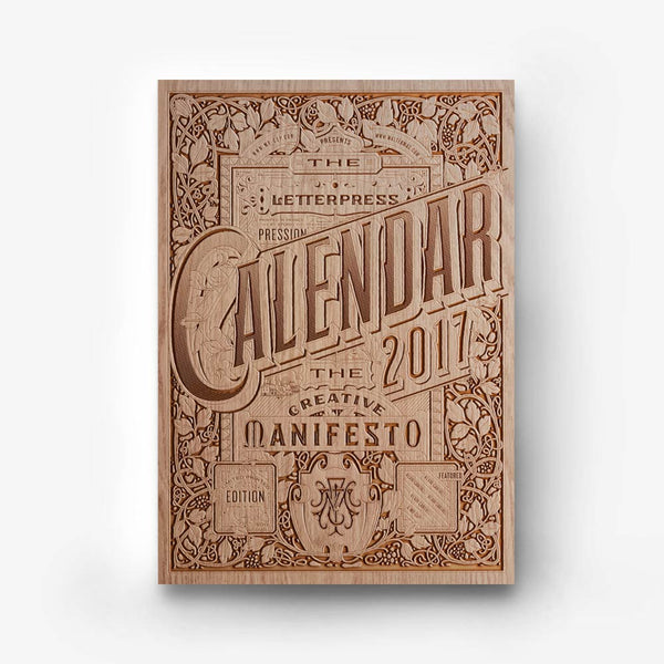 2017 Calendar wood cover deluxe edition - MR CUP