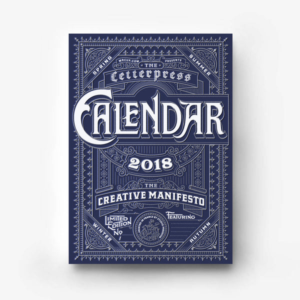 2018 Letterpress CALENDAR (silver print edition) - MR CUP