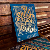 2023 LETTERPRESS CALENDAR - Blue & Copper
